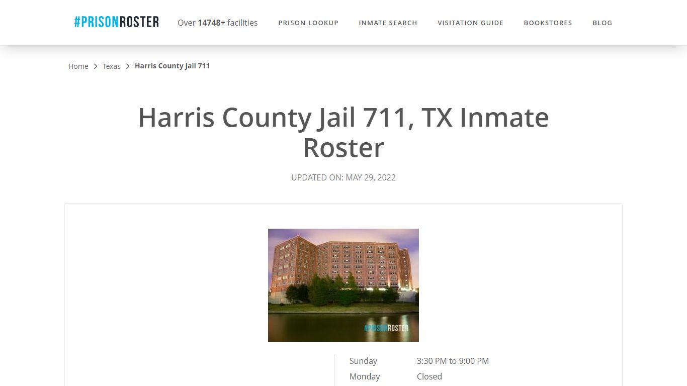 Harris County Jail 711, TX Inmate Roster - Prisonroster